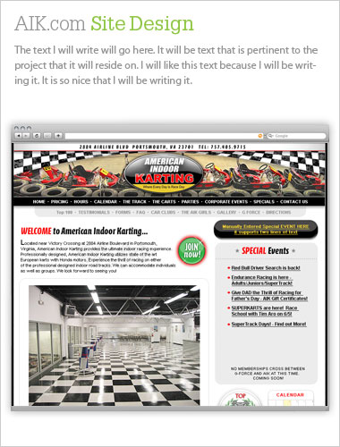American Indoor Karting Site Design