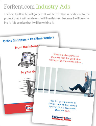 ForRent Insudtry Ads