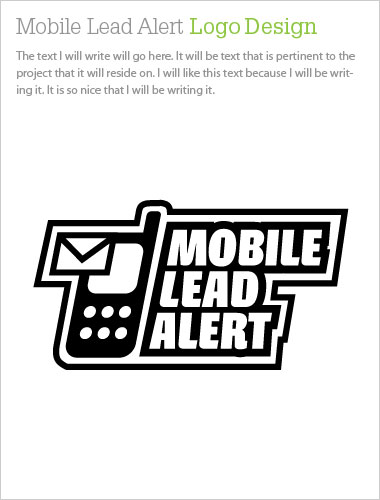 Mobile Lead Alert Logo Design