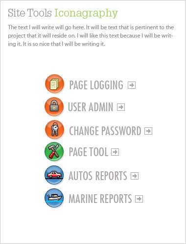 Site Tools Iconagraphy