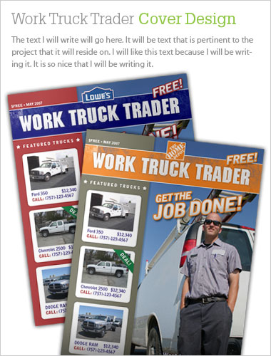 Work Truck Trader Cover Design