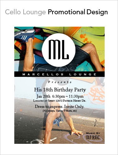 Party Promo Design